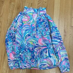 Lilly Pulitzer Multicolor Swirl gillty pleasure skipper popover size small